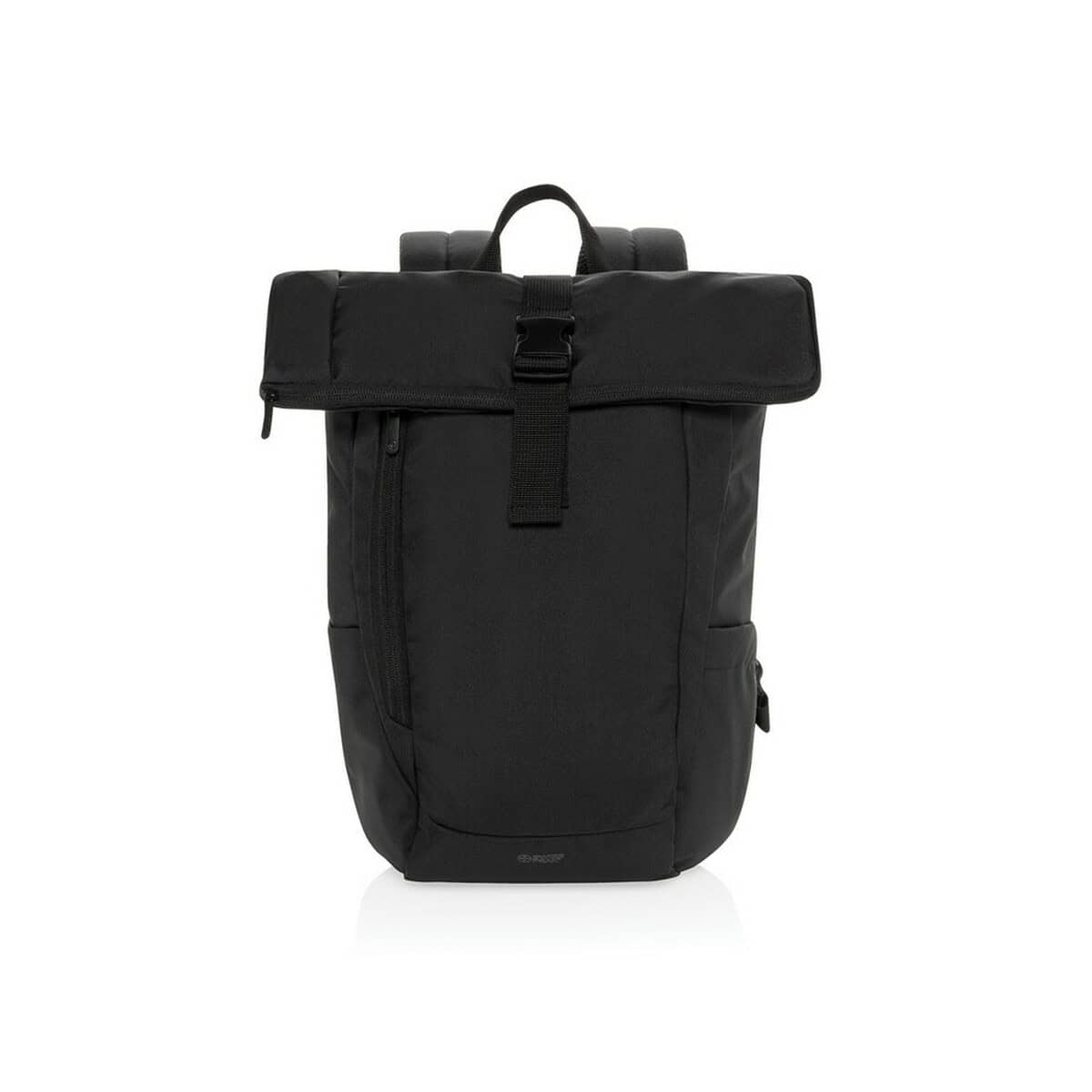 Plecaki z logo – plecak na laptopa 15,6″ swiss peak aware™ rpet P763.4601__B_2 1. Czarny plecak na gadżety i akcesoria z regulowanymi paskami.