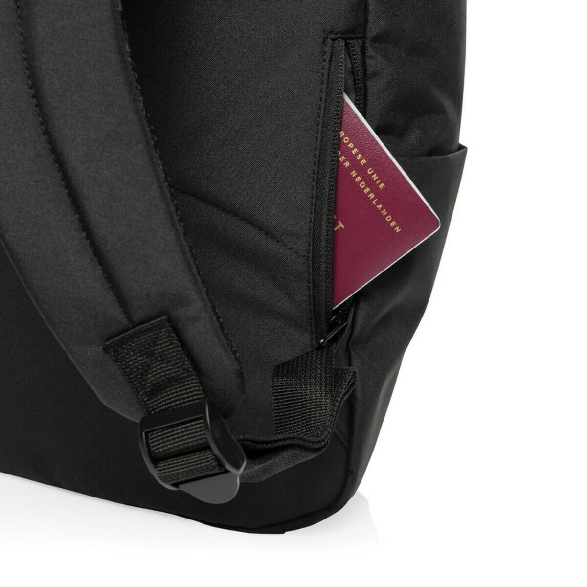 Plecaki z logo – plecak na laptopa 15,6″ swiss peak aware™ rpet P763.4601__B_9 1. Torba z praktyczną kieszenią na podręczne dokumenty i akcesoria.