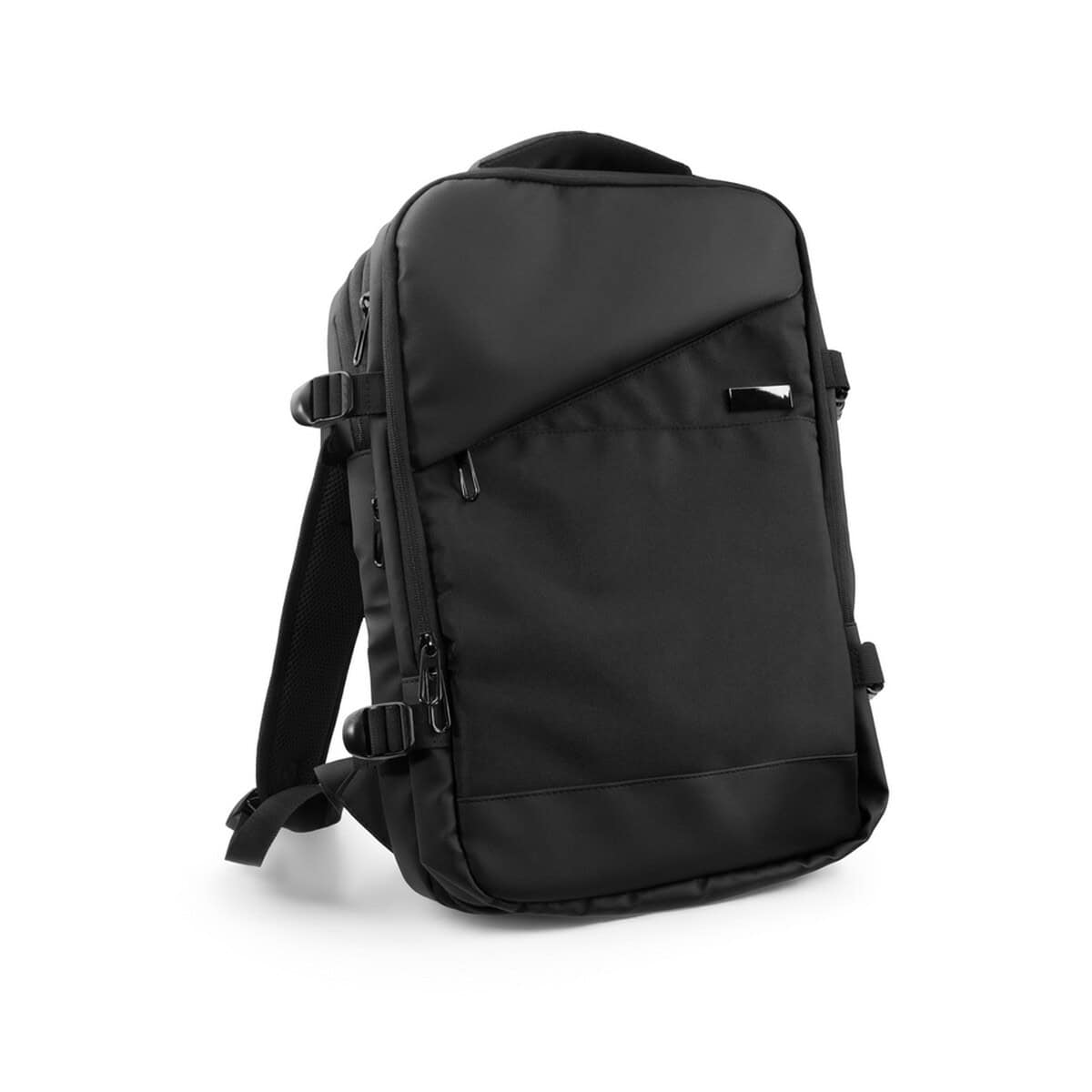 Plecaki z logo – rozszerzalny plecak exclusive collection | aicha VA092-03_AAA01 1. Plecak biznesowy czarny, nowoczesny i funkcjonalny, idealny dla pracowników i studentów.