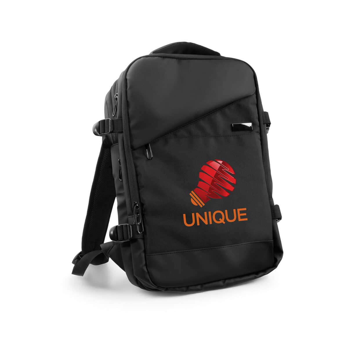 Plecaki z logo – rozszerzalny plecak exclusive collection | aicha VA092-03_ILG01 Torba na laptopa z logo UNIQE dla gadżetów firmowych i promocyjnych.