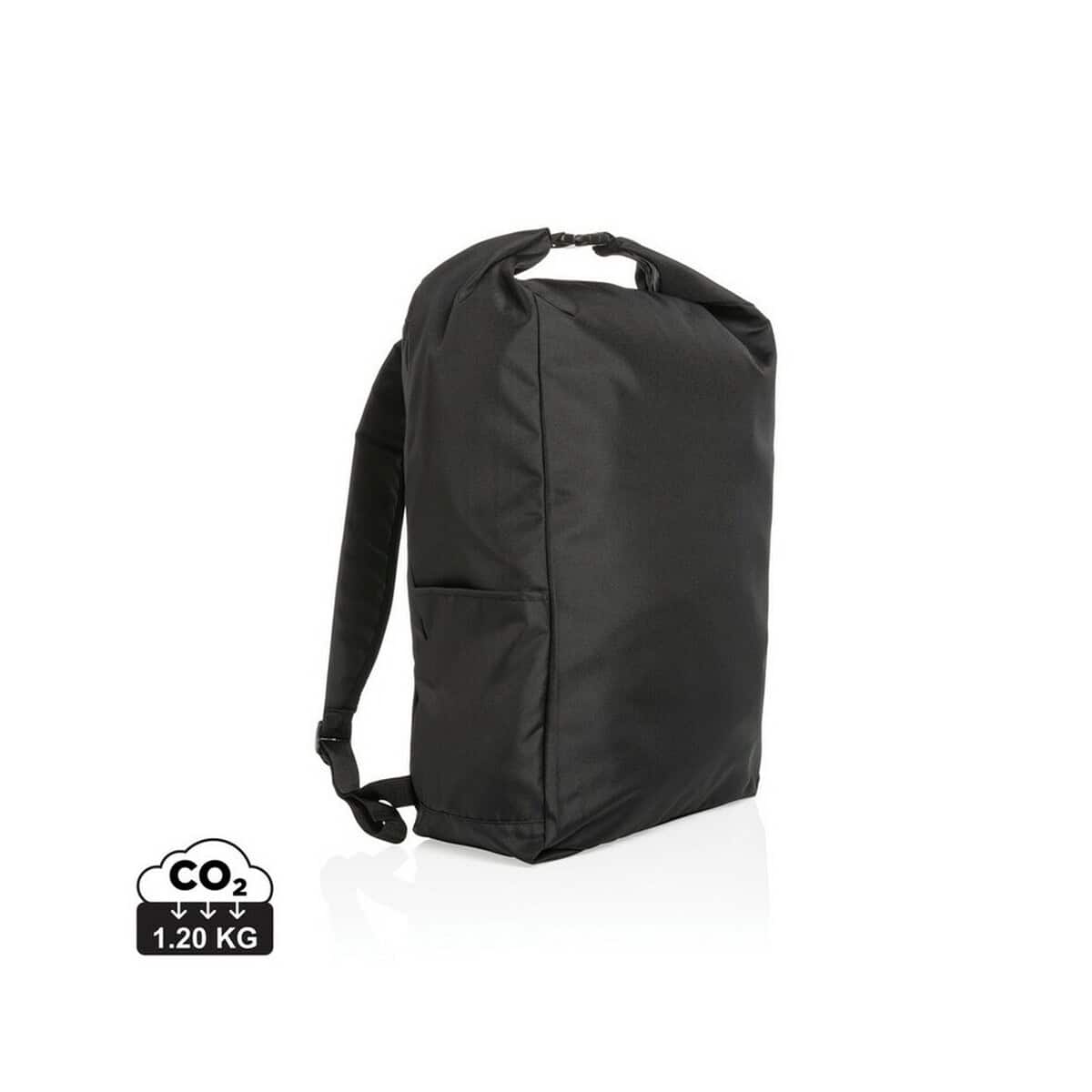 Plecaki z logo – zwijany plecak impact aware™ rpet P762.751_S_0 Uniwersalny Plecak z Pasywnym Elementem Logo, Pomysł na Gadżet Reklamowy.