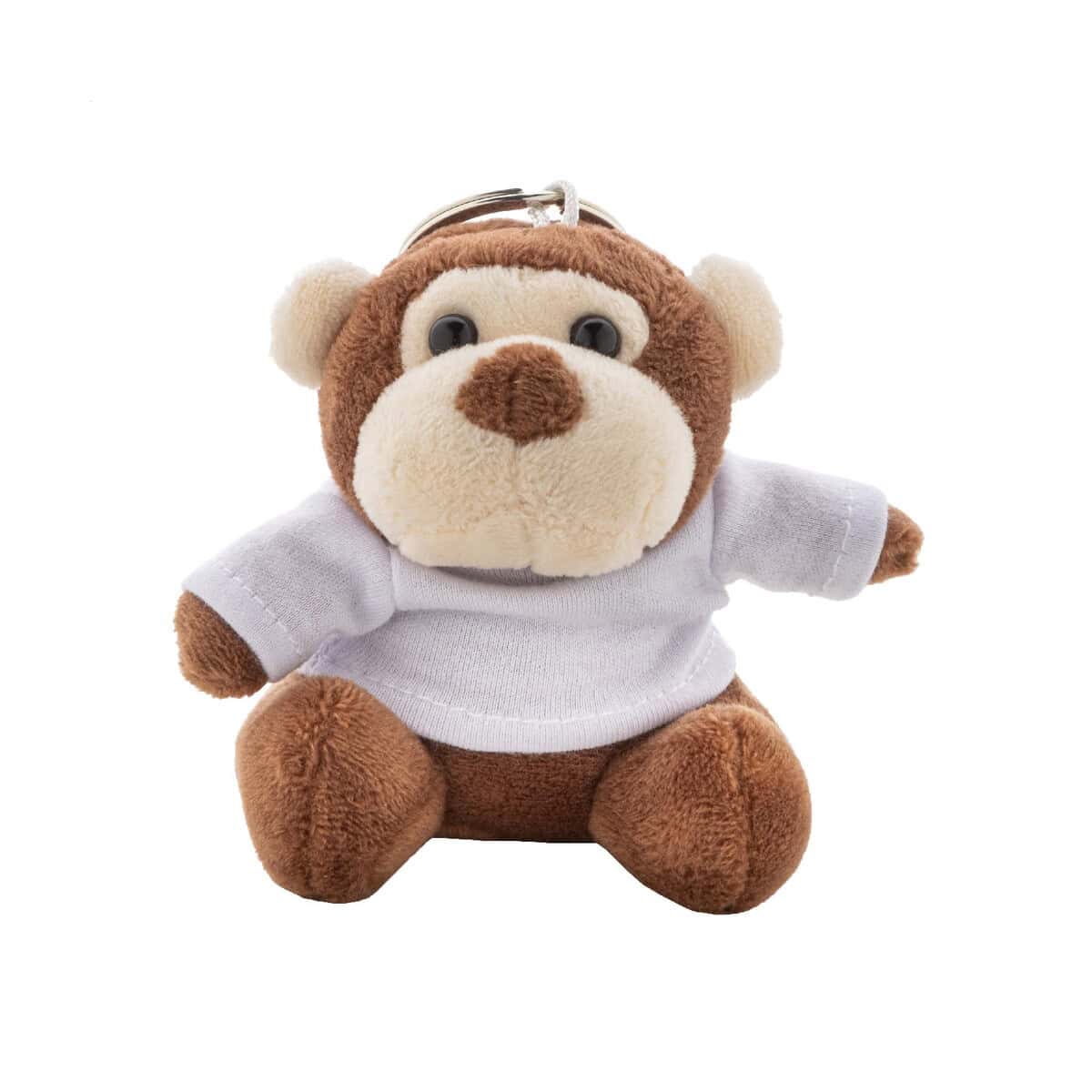 Pluszaki z logo – apefob pluszowa małpka brelok AP800058__B Miś pluszowy z ubiórkiem i breloczkiem, idealny gadżet na prezent i ozdobę.