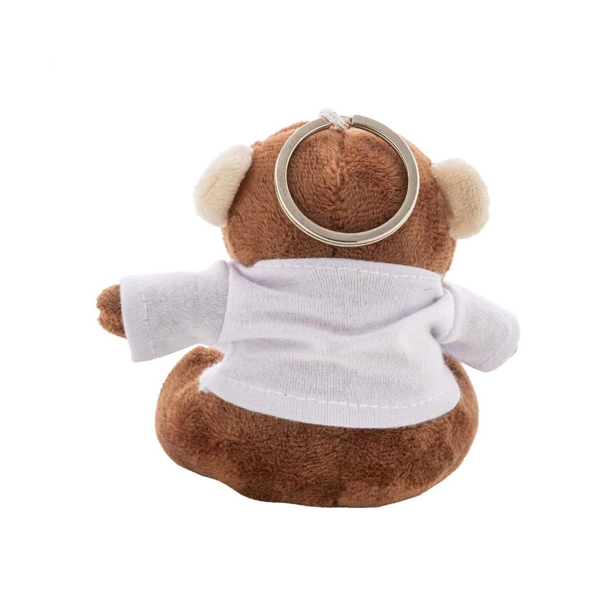 Pluszaki z logo – apefob pluszowa małpka brelok AP800058__D Miś pluszowy z zawieszką na klucze, personalizowana grawery, gadżety reklamowe, prezenty na imprezy firmowe.