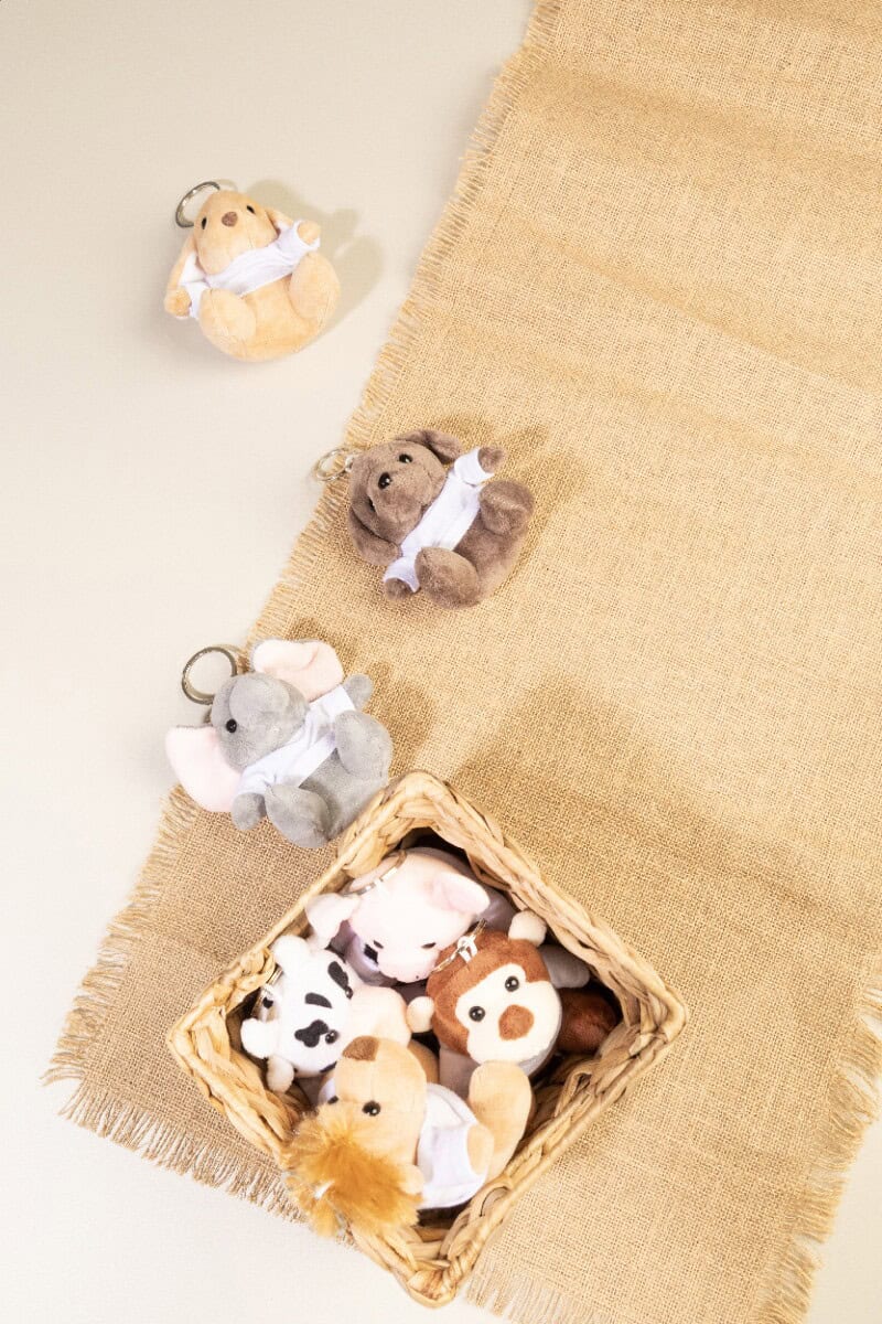 Pluszaki z logo – apefob pluszowa małpka brelok AP800058__DG Pluszowe maskotki zwierzątka na klucze rękodzieło gadżety prezentowe.