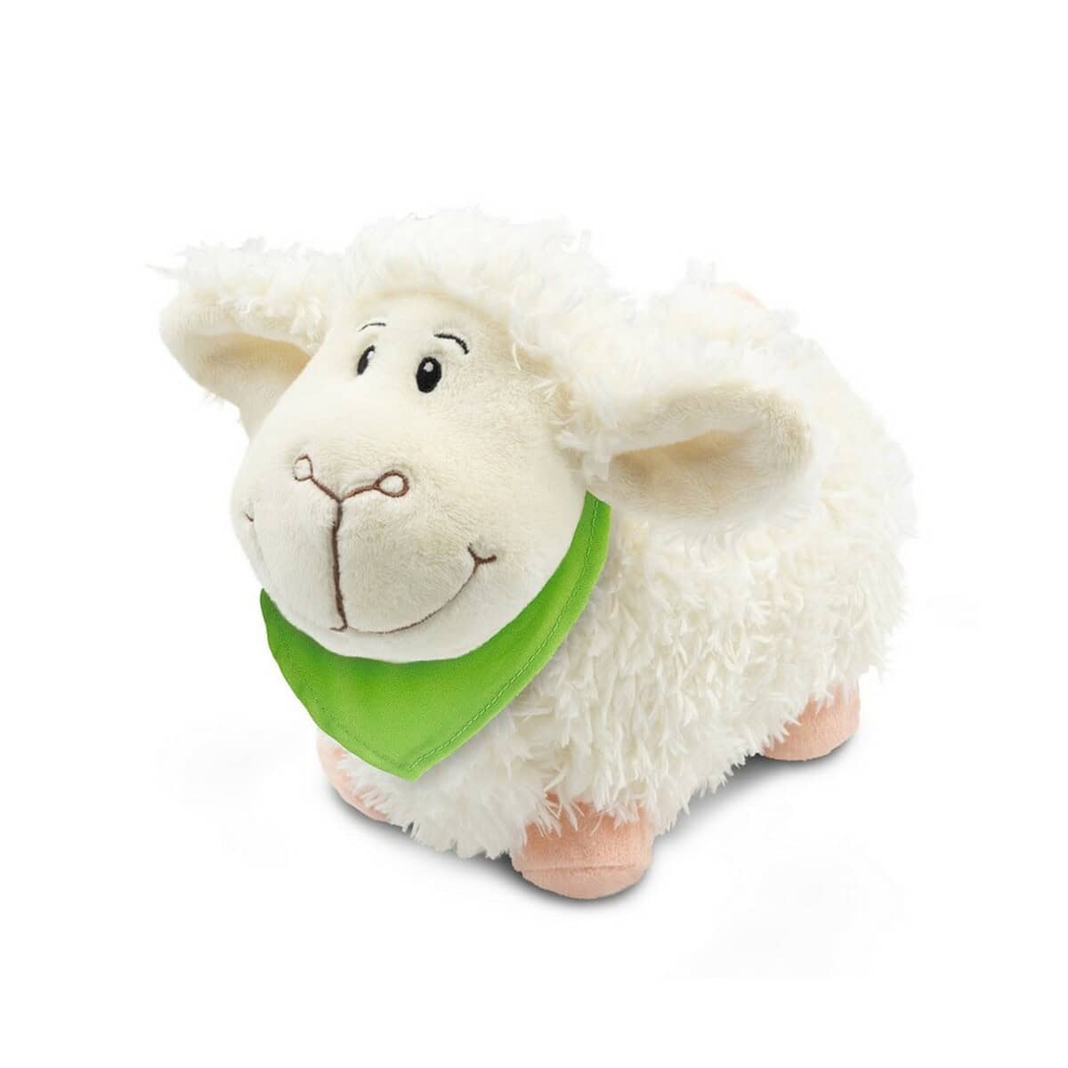 Miękka maskotka owcy, pluszowa zabawka z przyjaznym wyrazem twarzy, idealna na prezent.