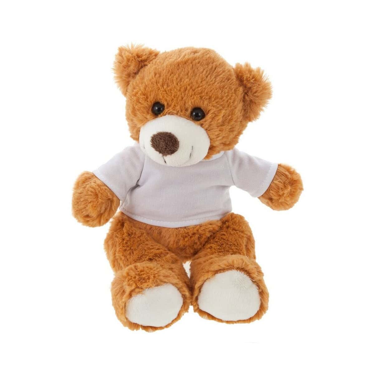 Miś pluszowy z koszulką na gadżety promocyjne, idealny na prezent, personalizacja, gadżety reklamowe pl_PL.