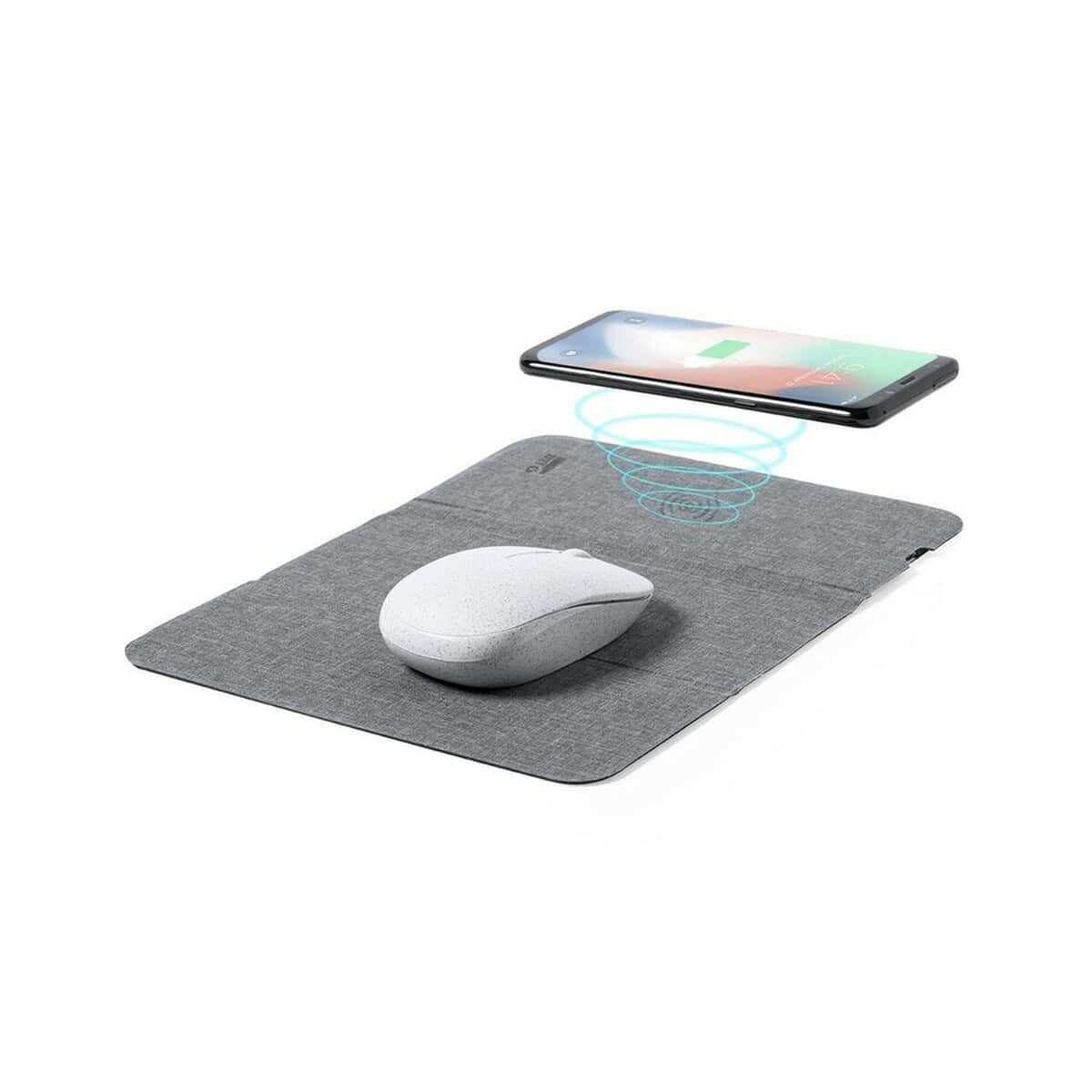 Uniwersalna podkładka z ładowaniem bezprzewodowym do telefonów i myszy.