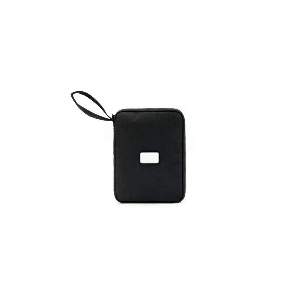 Portfele z logo – portfel podróżny brandcharger rover VA535-03_AAB04 Czarna torba na dokumenty lub elektronikę, elegancki gadżet firmowy.