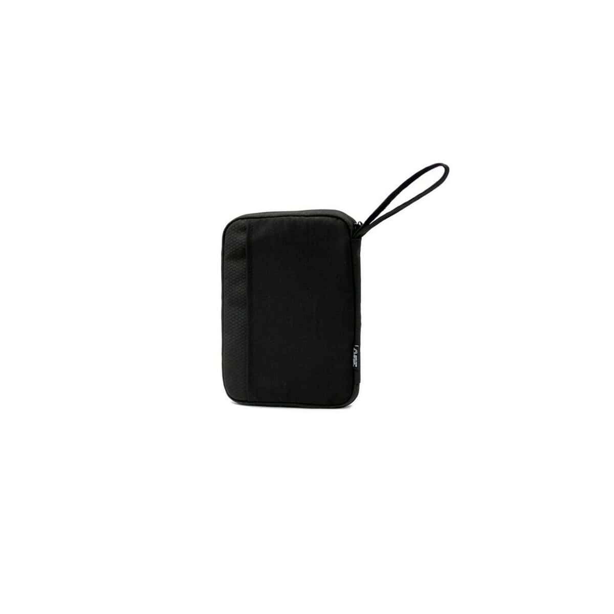 Portfele z logo – portfel podróżny brandcharger rover VA535-03_IBK01 Przechowywanie na telefon i akcesoria, czarny nylonowy organizer z rękawem.