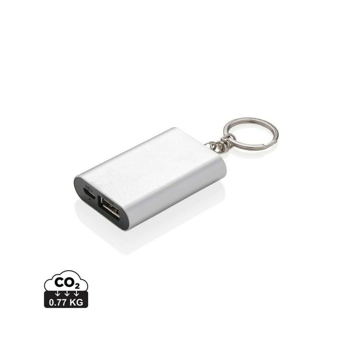Powerbanki z logo – power bank 1000 mah, brelok do kluczy P324.190_S_0 1. Power bank z breloczkiem, idealny na podróże i codzienne użytkowanie.