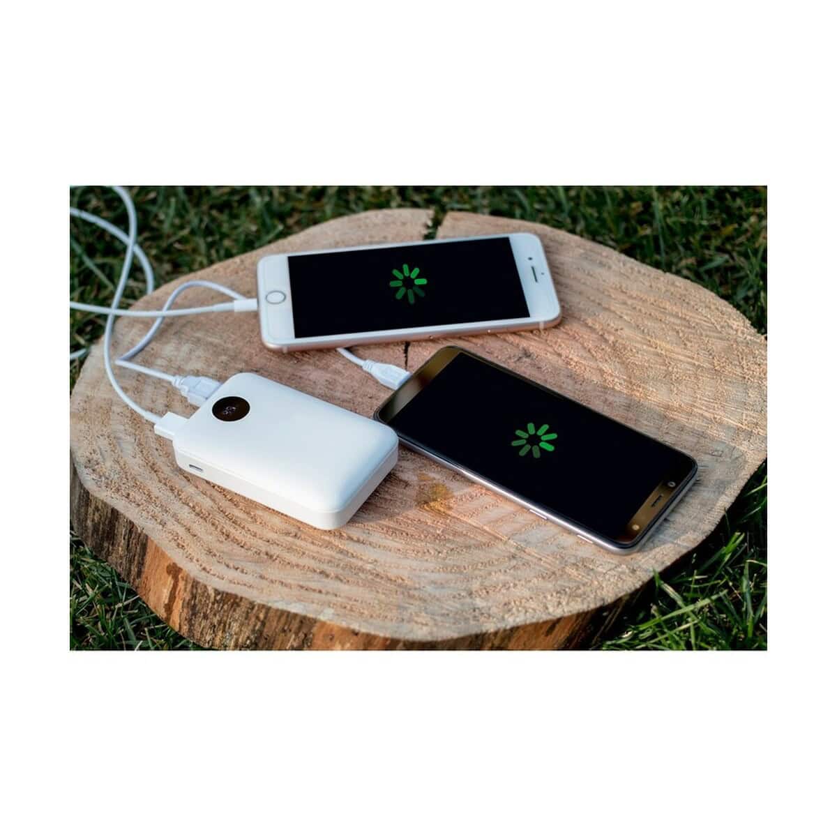 Powerbanki z logo – power bank 10000 mah air gifts | daniel V0133_C Powerbank z personalizowanym logo na telefonach komórkowych, gadżet promocyjny z nadrukiem.