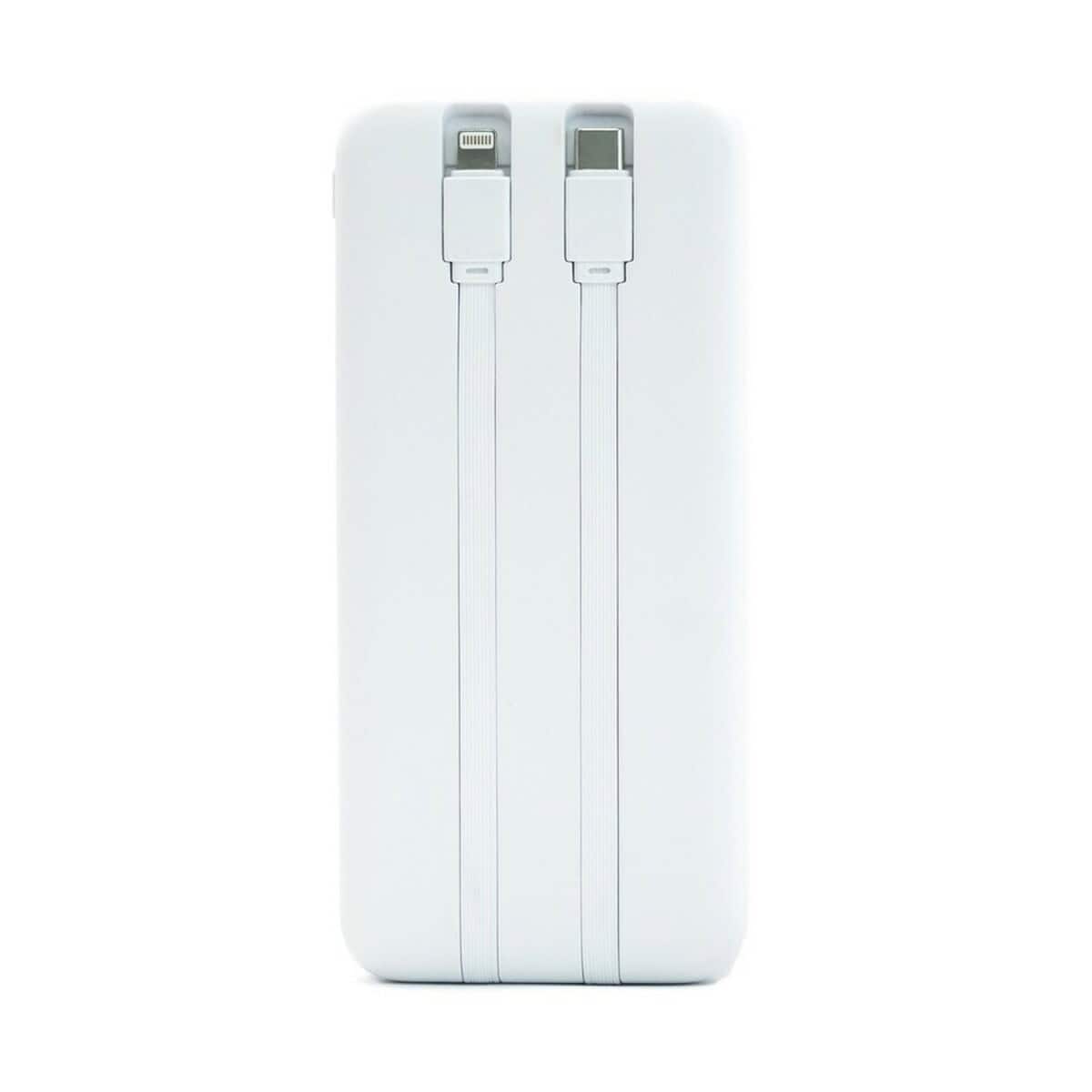 Powerbanki z logo – power bank 10000 mah brandcharger powe charge VA272-02_IBK01 Nowoczesny powerbank z dwoma portami ładowania USB i Lightning do smartfonów i gadżetów.