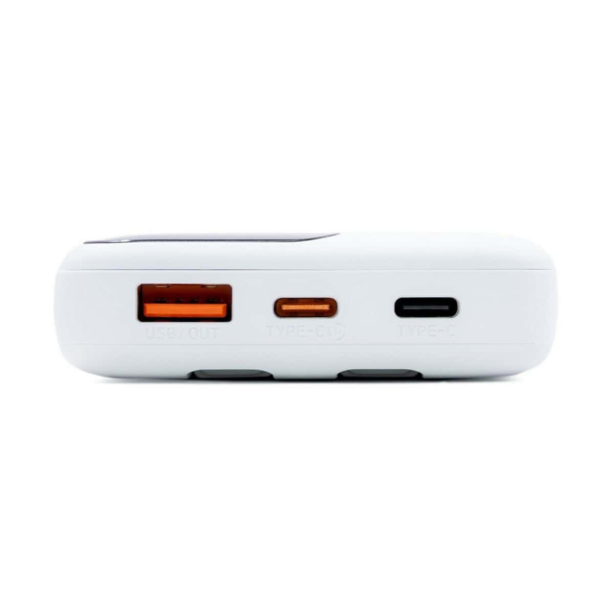 Powerbanki z logo – power bank 10000 mah brandcharger powe charge VA272-02_IUN01 Neonowe power banki z różnymi portami USB i Type-C, kompaktowe i funkcjonalne gadżety elektroniczne.