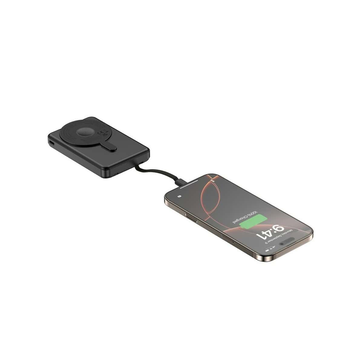 Powerbanki z logo – power bank 10000 mah, ładowarka bezprzewodowa urban vitamin delano P322.7201__B_7 Powerbank z ładowarką bezprzewodową, szybkie ładowanie smartfona, gadżety elektroniczne, prezent.