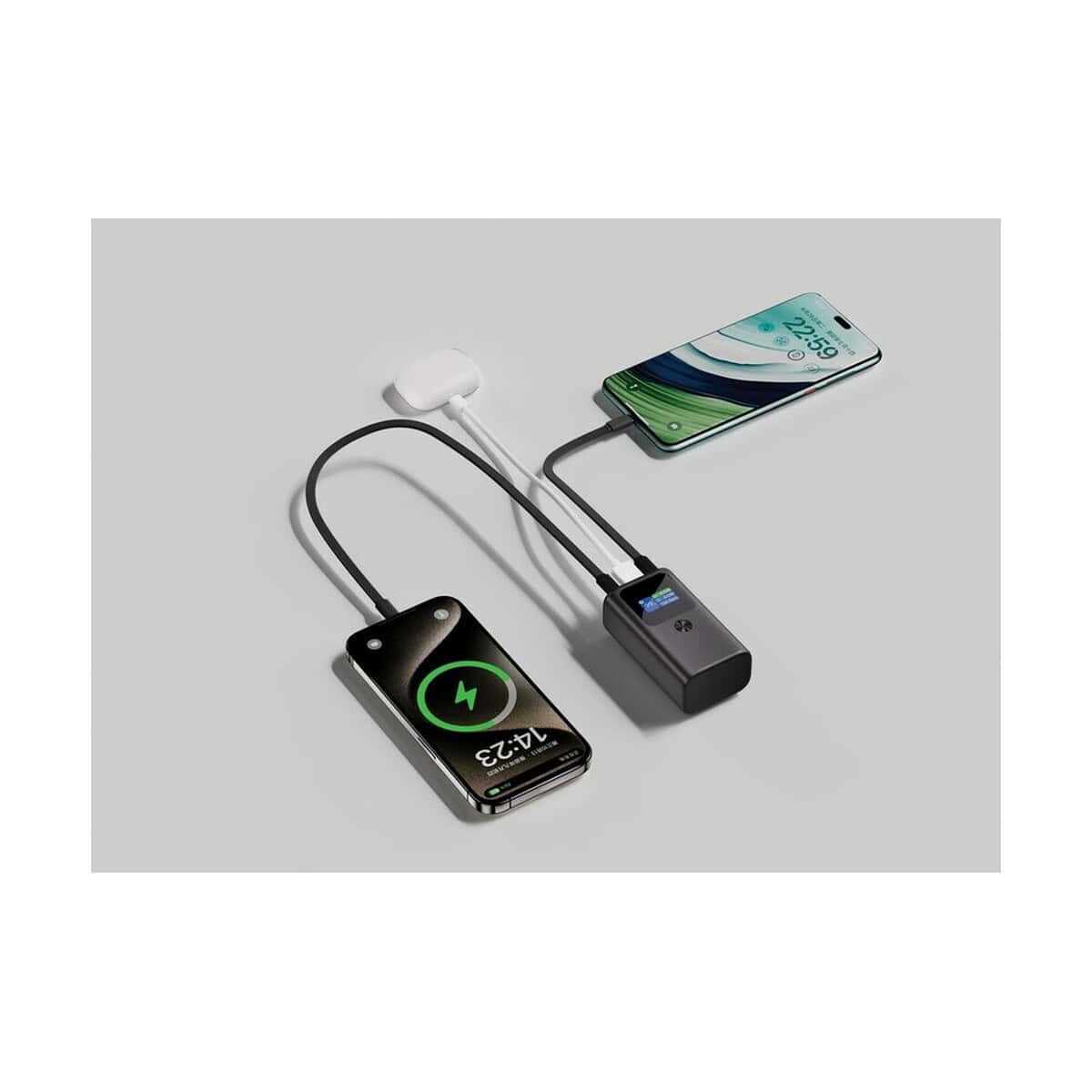 Powerbanki z logo – power bank 10000 mah urban vitamin campbell P322.7602__M_400 Uniwersalny powerbank z funkcją ładowania bezprzewodowego i USB do telefonów.