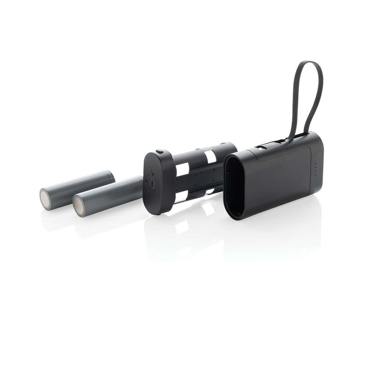 Powerbanki z logo – power bank 10000 mah, wymienialne baterie P322.5401__B_7 1. Przenośny głośnik Bluetooth z baterią i wygodnym paskiem do przenoszenia.