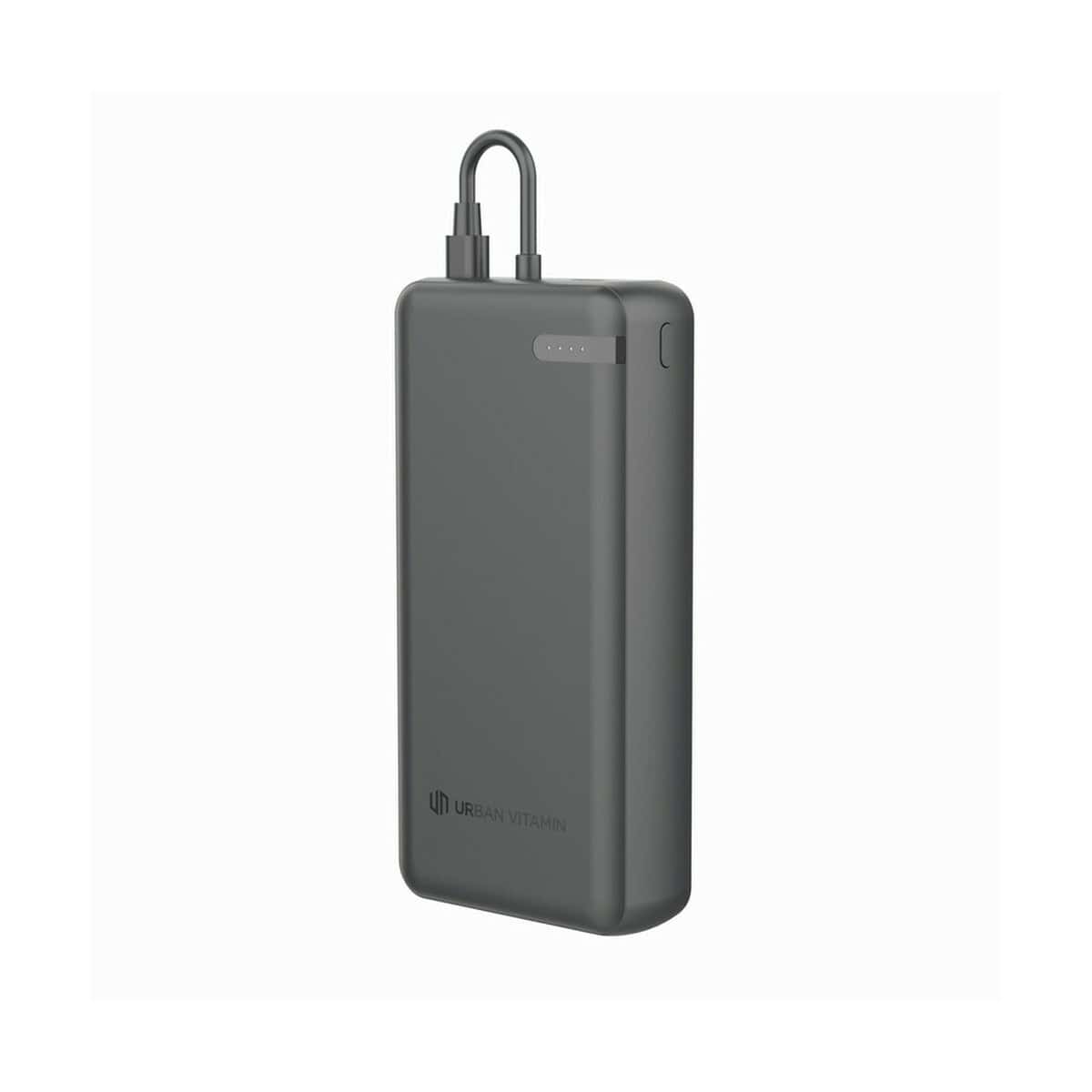 Powerbanki z logo – power bank 20000 mah urban vitamin menlo P322.8801__B_3 Powerbank z logo Urban Vitamin, przenośne źródło energii, etui na telefon, gadżet elektroniczny.
