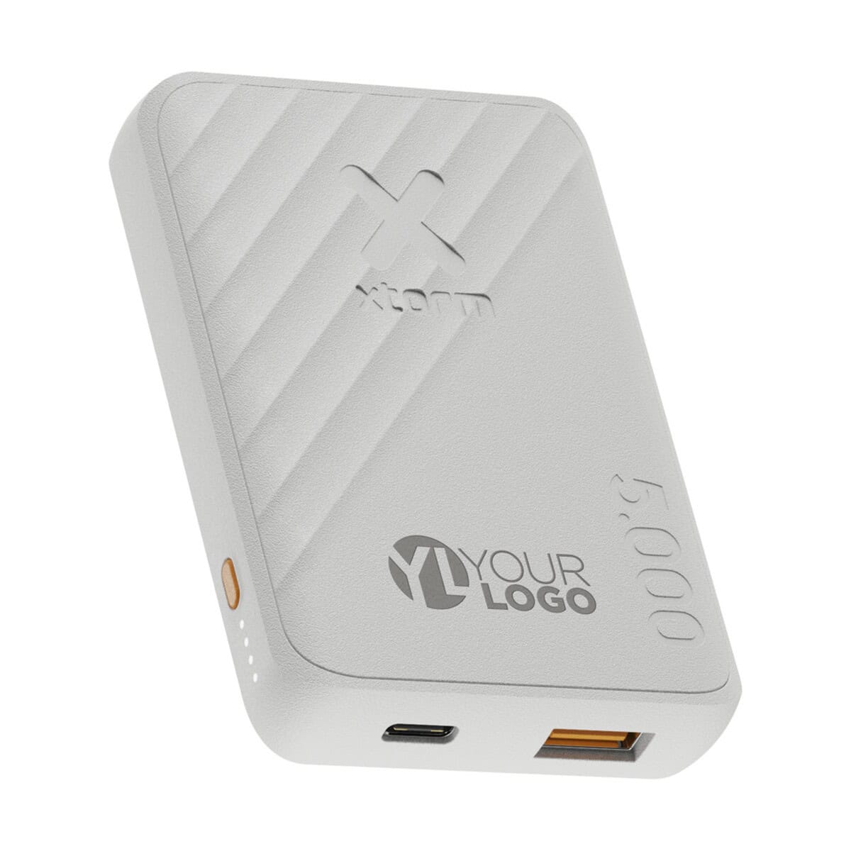 Powerbanki z logo – xtorm xg205 go2 powerbank 12 w 5000 mah z szybkim ładowaniem 12440901_eg_y1 Powerbank z logo, przenośne akcesorium do ładowania urządzeń.