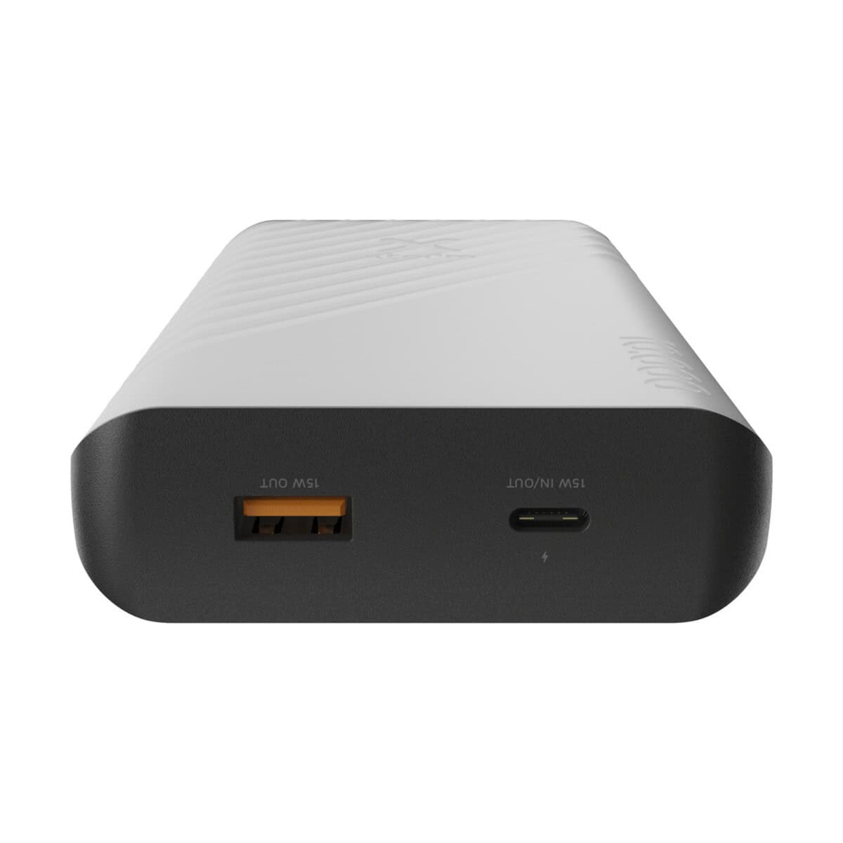 Powerbanki z logo – xtorm xg2s101 go2 powerbank solarny o pojemności 10.000 mah i mocy 15 w ze światłem 12447984_d1 Bezprzewodowa ładowarka power bank z portami USB i USB-C, kompaktowa i lekka.