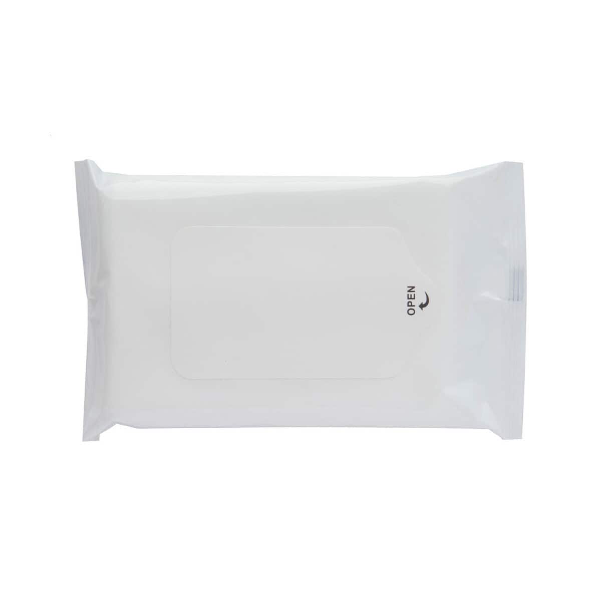 Produkty higieny osobistej z logo – clewip chusteczki nawilżane AP800014-01 1. Opakowanie na wilgotne chusteczki, biały, higieniczne etui do przechowywania.