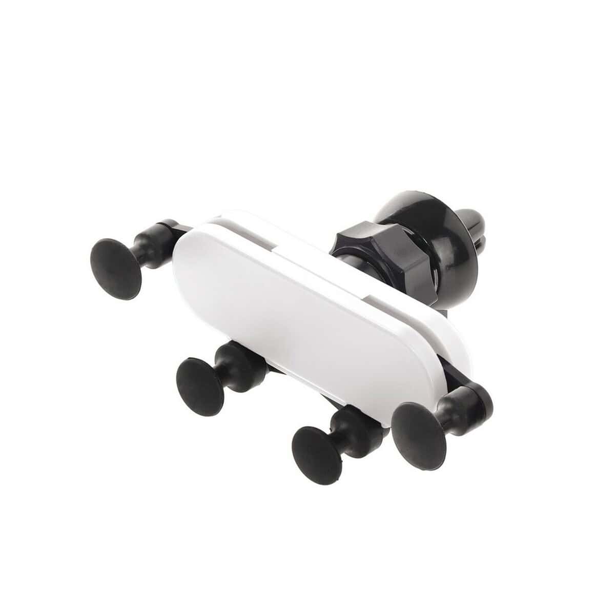 Samochodowe uchwyty do telefonu z logo – grawitacyjny samochodowy uchwyt do telefonu | moss V9778-02_AAA01 Antystresowa zabawka spin na biurko, czarno-biały design, gadżety relaksacyjne, prezent.