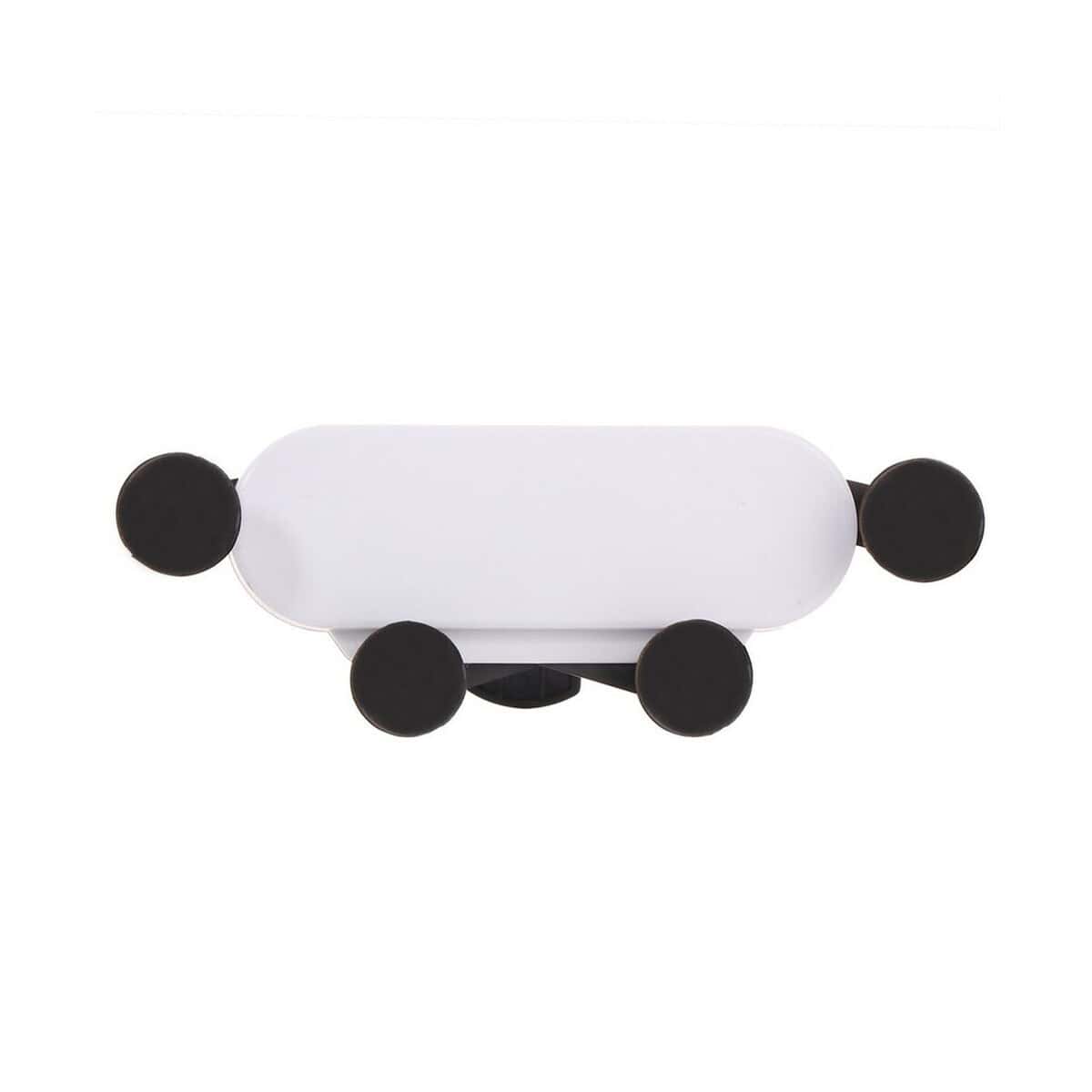 Samochodowe uchwyty do telefonu z logo – grawitacyjny samochodowy uchwyt do telefonu | moss V9778-02_AAB02 Przenośny uchwyt na telefon z czarnymi przyssawkami, idealny gadżet gadżety reklamowe.