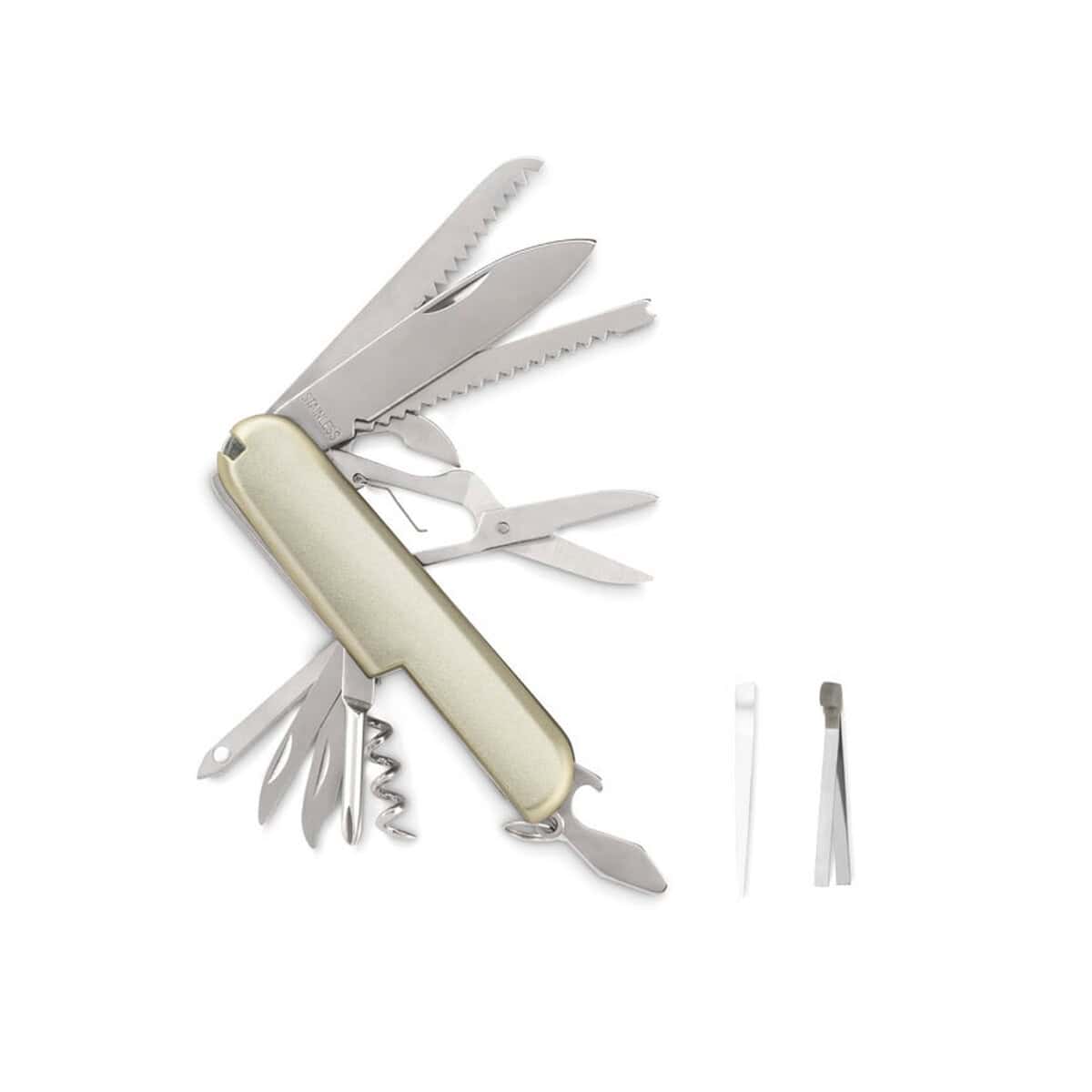 Scyzoryki z logo – scyzoryk. 13 funkcji mcgregor kc2104-14 Multifunkcyjny scyzoryk reklamowy z piersiówką i narzędziami. Idealny gadżet promocyjny na prezent biznesowy.