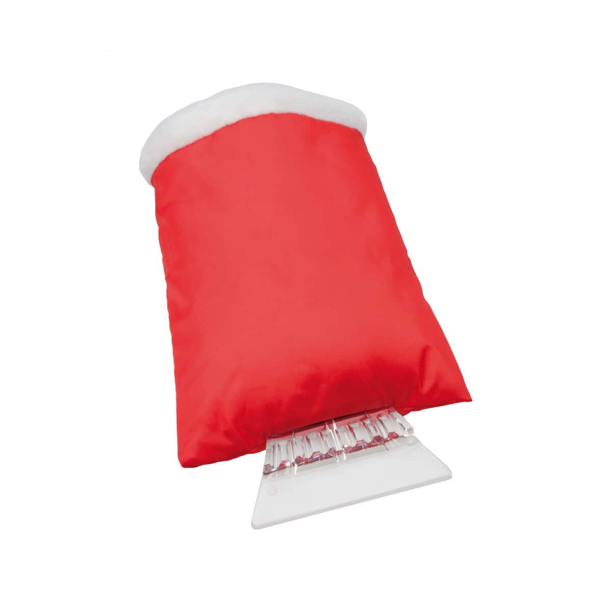 Skrobaczki z logo – gloxa skrobaczka AP791301-05 Czapka Mikołaja z podświetleniem na prezent świąteczny, gadżety z logo, idealne na święta i eventy.