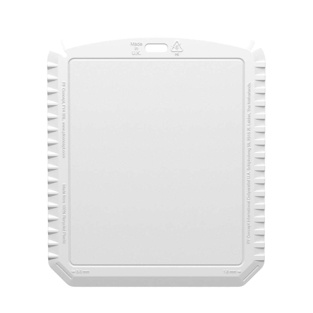 Skrobaczki z logo – thrym prostokątna skrobaczka do lodu wykonana z tworzyw sztucznych pochodzących z recyklingu 22050201_b1 Porcelanowa podkładka pod kubek z designem, gadżet biurowy, prezent na co dzień.