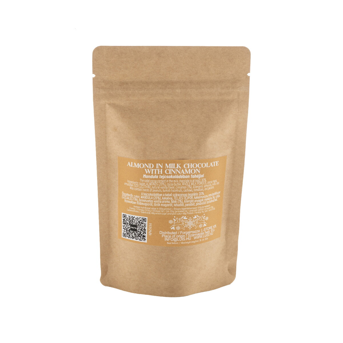Słodycze z logo – cinnanut migdały z czekoladą i cynamonem, 70 g AP65434__B Cinnanut migdały z czekoladą i cynamonem, 70 g AP65434__B