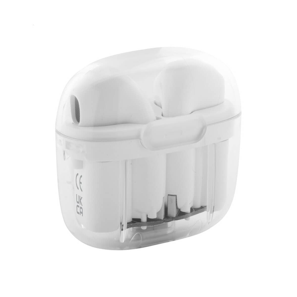 Słuchawki z logo – trance przezroczyste słuchawki bezprzewodowe rabs AP864031-01 Słuchawki bezprzewodowe na prezent, popularne gadżety elektroniczne, nowoczesny design.