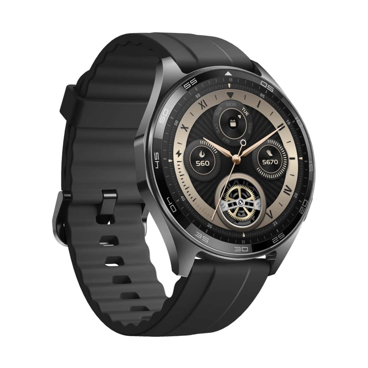 Smartwatch z logo – prixton swb33 smartwatch 2pa18190_e3 Smartwatch z eleganckim wyświetlaczem i czarnym paskiem, nowoczesne gadżety na prezent.