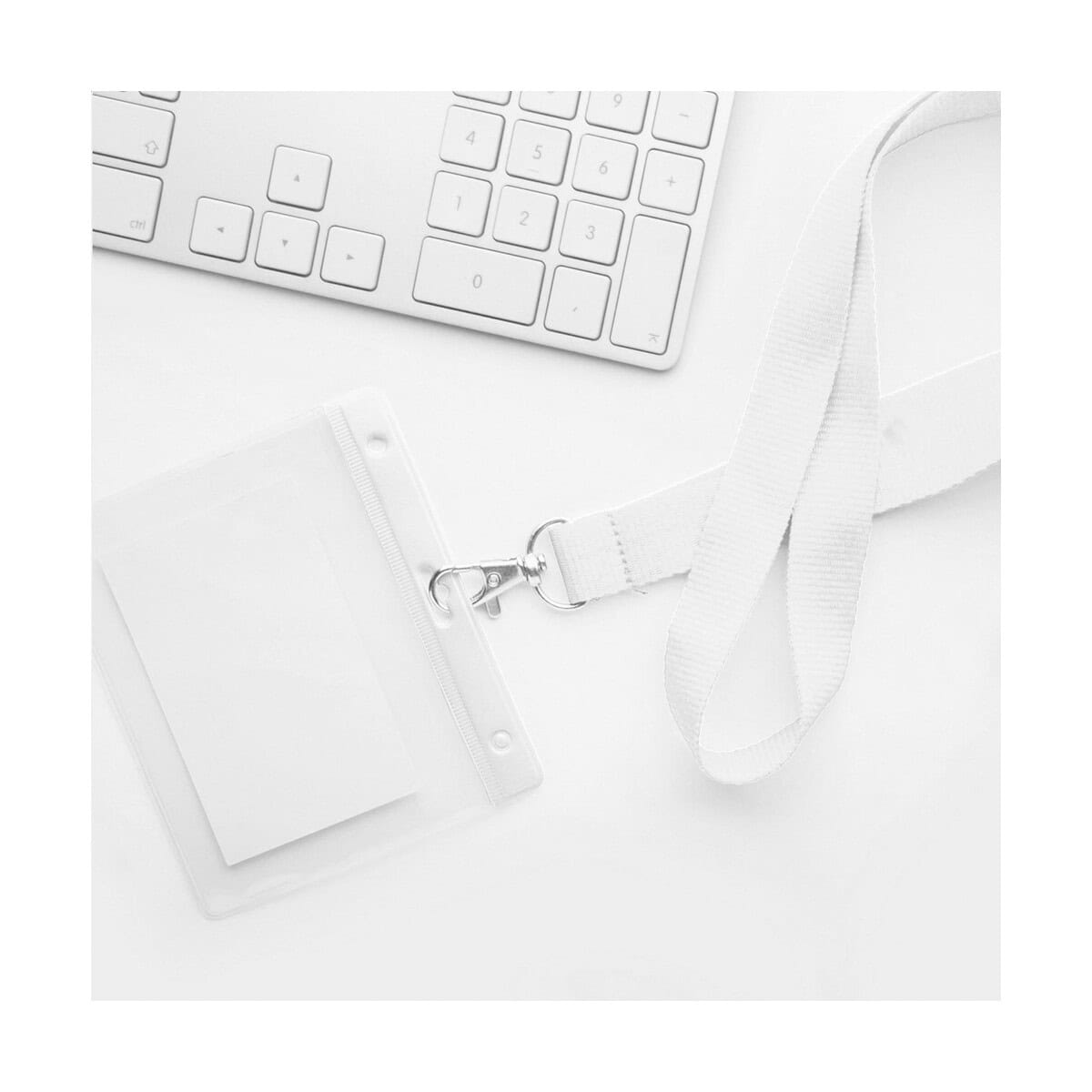 Smycze z logo – bahhol etui na przepustkę AP741196-01__DG1 Brelok na identyfikator zestaw do gadżetów firmowych i promocyjnych.