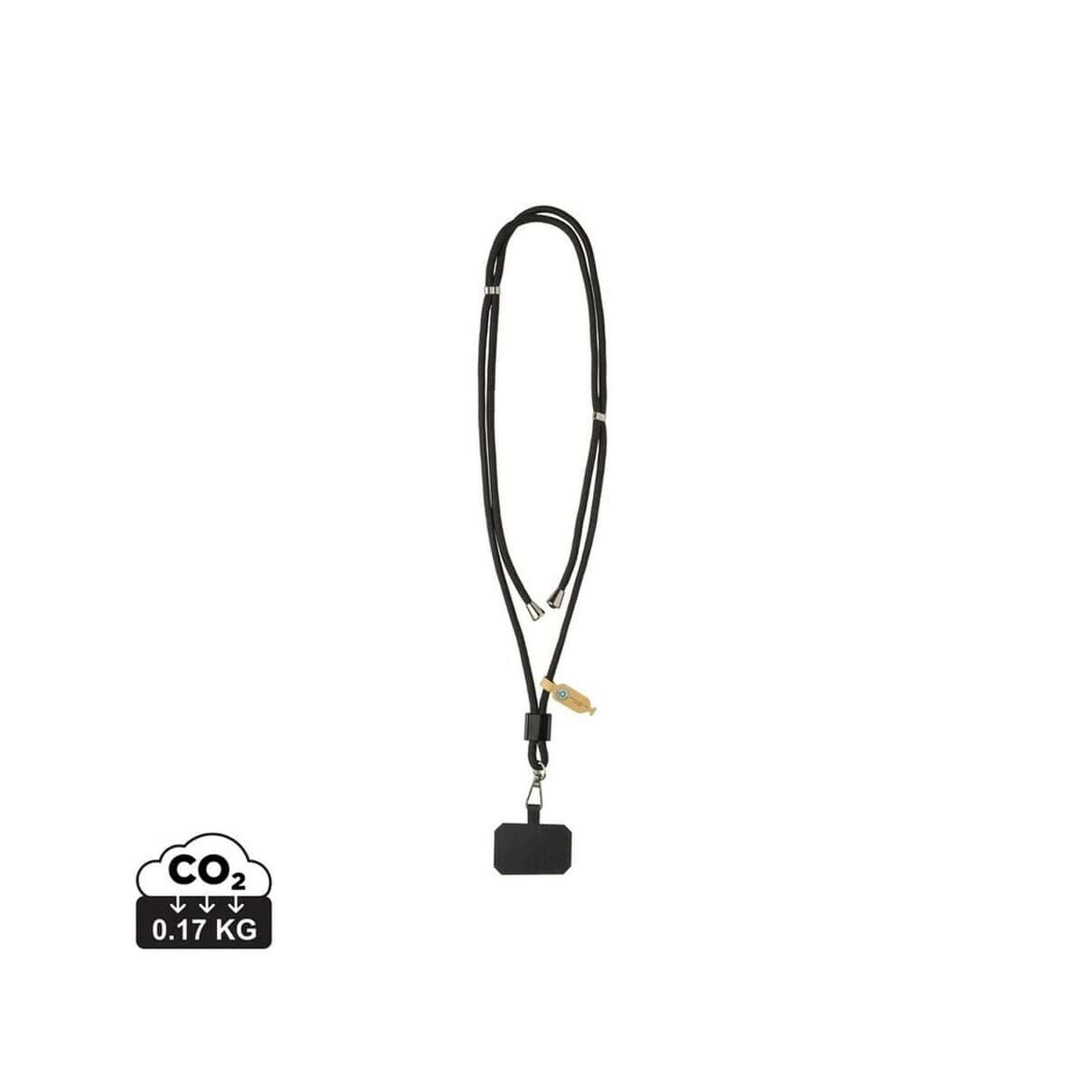 Smycze z logo – smycz do telefonu carryloop P302.8101__S_0 1. Klips identyfikacyjny z czujnikiem ko-mierzającym emisję CO2, lekki i poręczny.