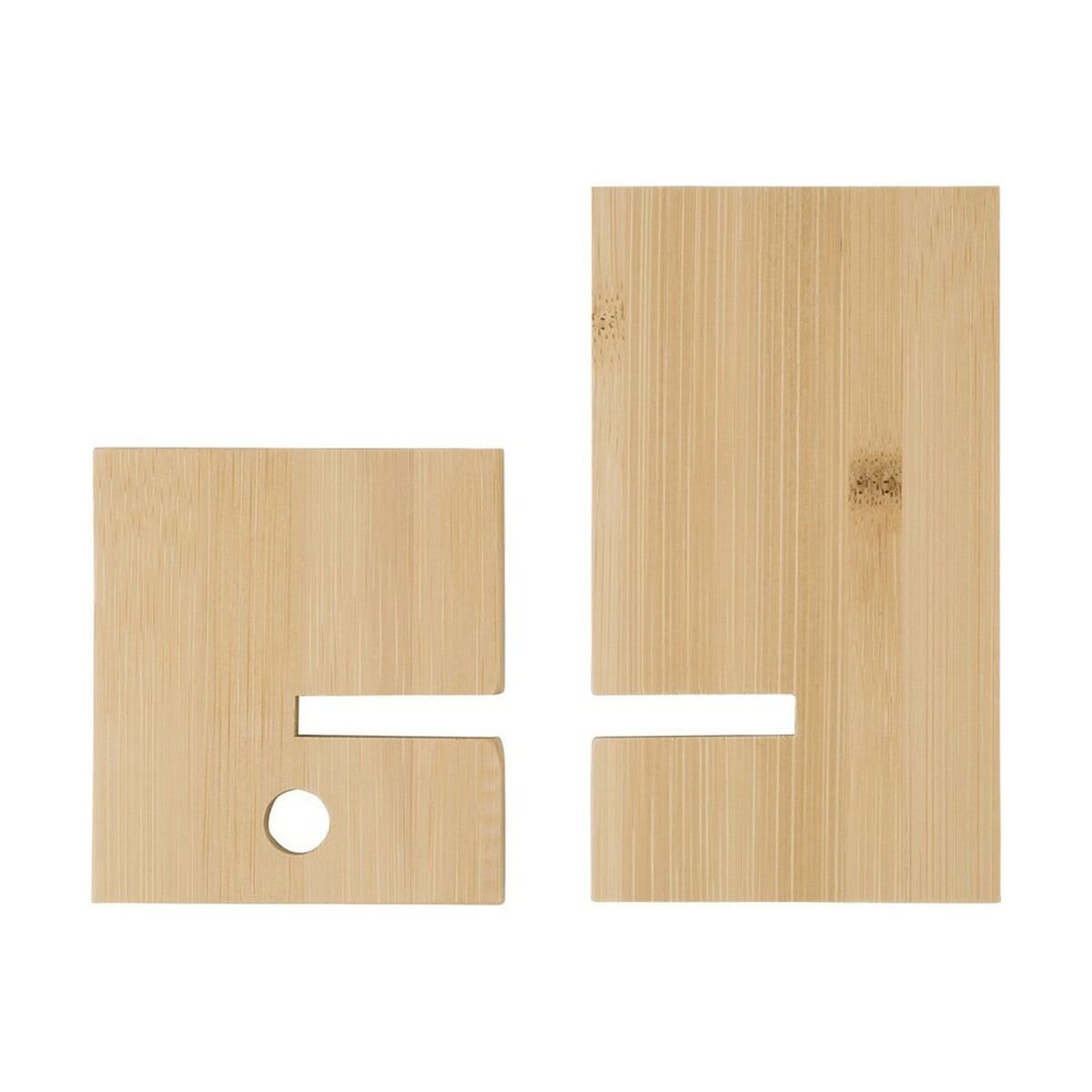 Stojaki na telefon z logo – bambusowy stojak na telefon V0280-16_AAB01 Naturalne grawertony bambusowe do personalizacji, idealne na gadżety firmowe.