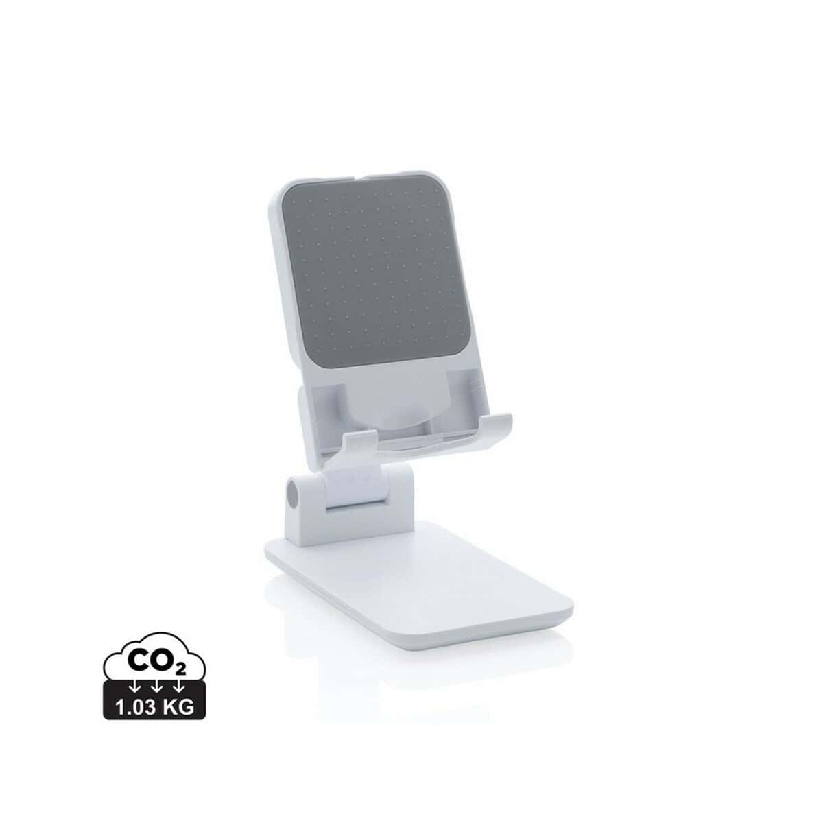 Stojaki na telefon z logo – stojak na telefon, tablet P301.323_S_0 1. Stojak na telefon z ramką antypoślizgową i regulacją wysokości.