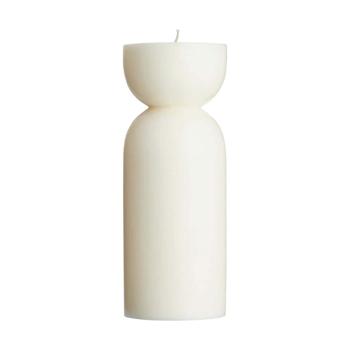 Świece z logo – originalhome świeca organiczna — średnia 12642702_f1 Drewniana świeca ozdobna w kształcie głowy, nowoczesna dekoracja wnętrz.