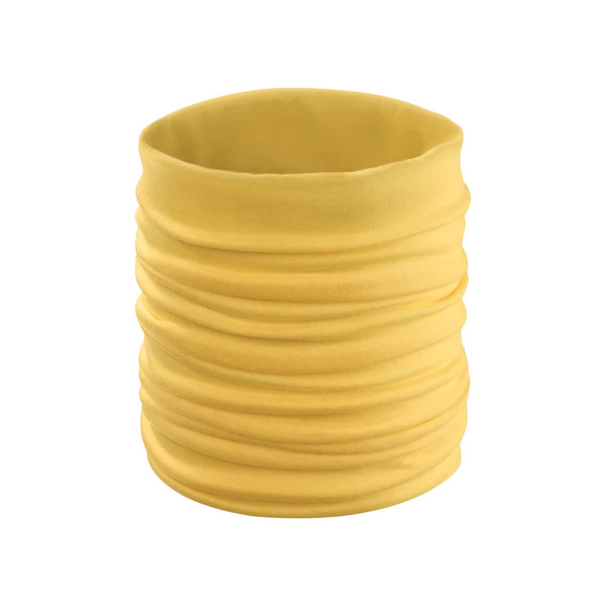 Żółta narzutka na szyję do gadżetów reklamowych i promocyjnych.