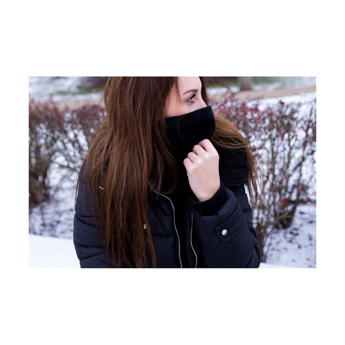 Szaliki z logo – osłona na twarz i szyję, czapka i komin 2 w 1 | riti V7063.0_B Czapka i szalik z nadrukiem na zimowe gadżety, idealne na chłodne dni, personalizowane akcesoria zimowe.