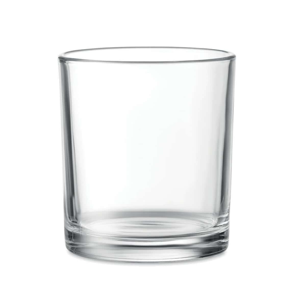 Szklanki z logo – krótka szklanka 300ml pongo mo6460-22 Wysokiej jakości szklany kubek na dowolne napoje, elegancki i funkcjonalny.