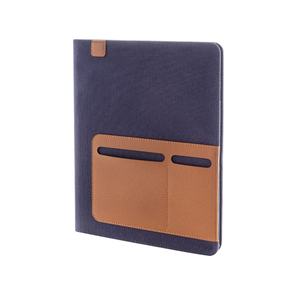 Teczki z logo – capudo a4 teczka na dokumenty z płótna pochodzącego z recyklingu AP800179-06 Torba na notebook z kieszeniami, eleganckie gadżety biurowe, organizer na dokumenty, personalizowane gadżety firmowe.