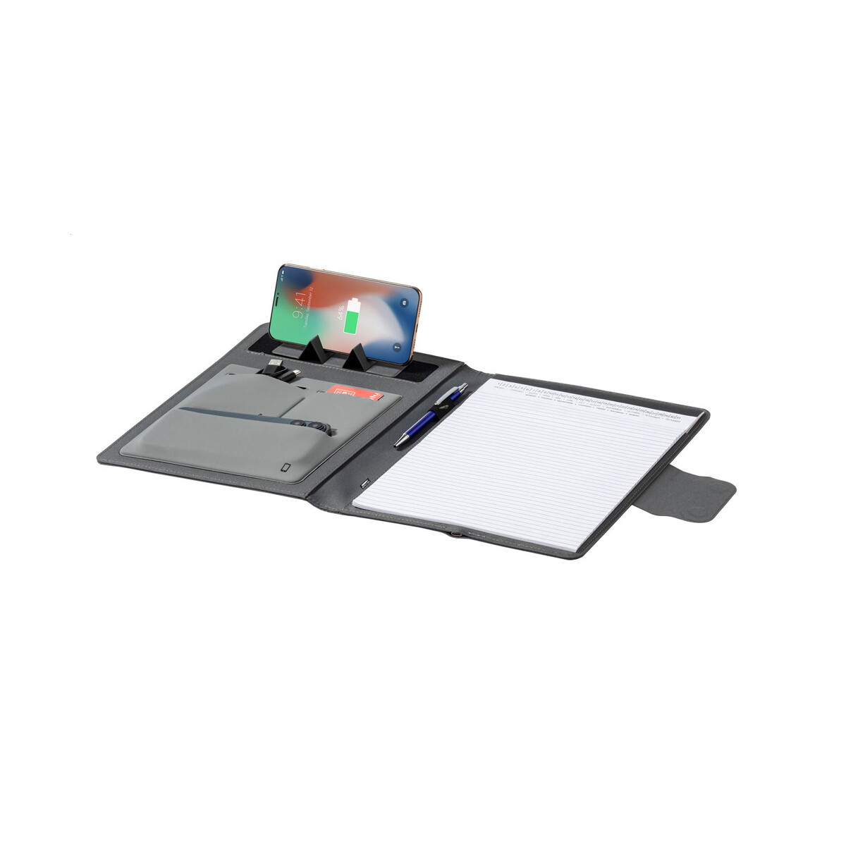 Teczki z logo – gredox a4 folder na dokumenty rpet AP722540-77__FC3 Gredox A4 Folder na dokumenty RPET AP722540-77__FC3