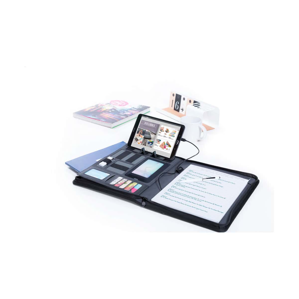 Teczki z logo – rogers teczka na dokumenty AP781129-10__FC2 1. Akcesoria reklamowe i gadżety firmowe na biurko z tabletami, notesami i kubkami.