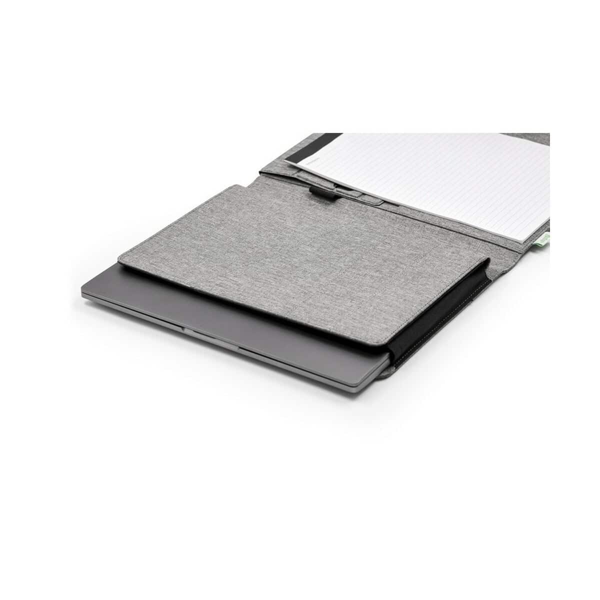 Teczki z logo – teczka konferencyjna brandcharger noty folio VA546-19_INS02 Lekki etui na laptop i notes z tkaniny o minimalistycznym designie.
