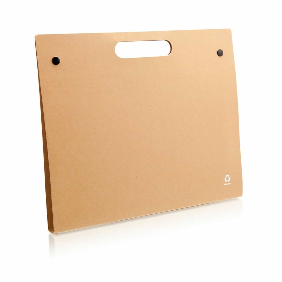 Przywieszka z logo ekologiczna, papierowa, biurowa gadżet promocyjny.