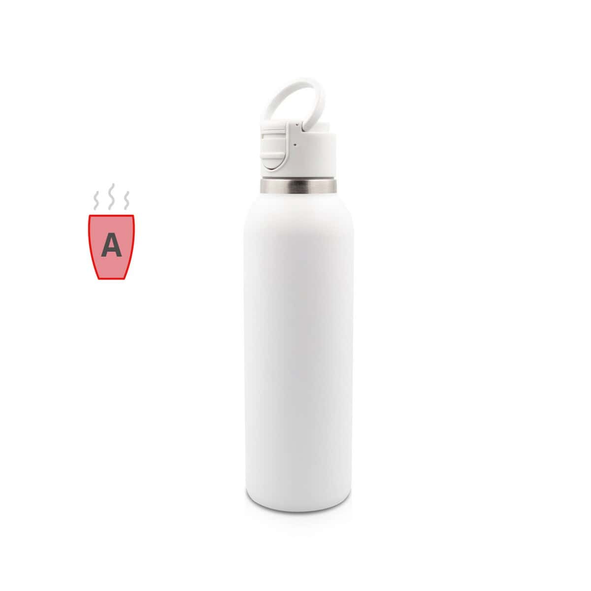 Termosy z logo – butelka termiczna 700 ml air gifts | marcelo VA120-02_AAA00 Butelka termiczna z pokrętłem, idealna na gorące napoje, personalizowane gadżety reklamowe.