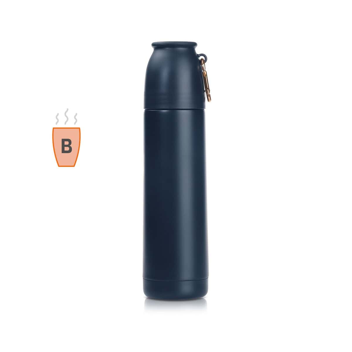 1. butelka termiczna na kawę, czarna, z pokrywką i klipsem.