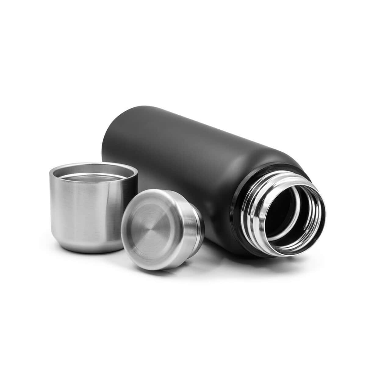 Termosy z logo – termos 750 ml air gifts | charlie V7234-03_AAA03 Metalowa butelka termiczna z wymiennym ustnikiem i korkiem. Idealna na podróże i do użytku codziennego.