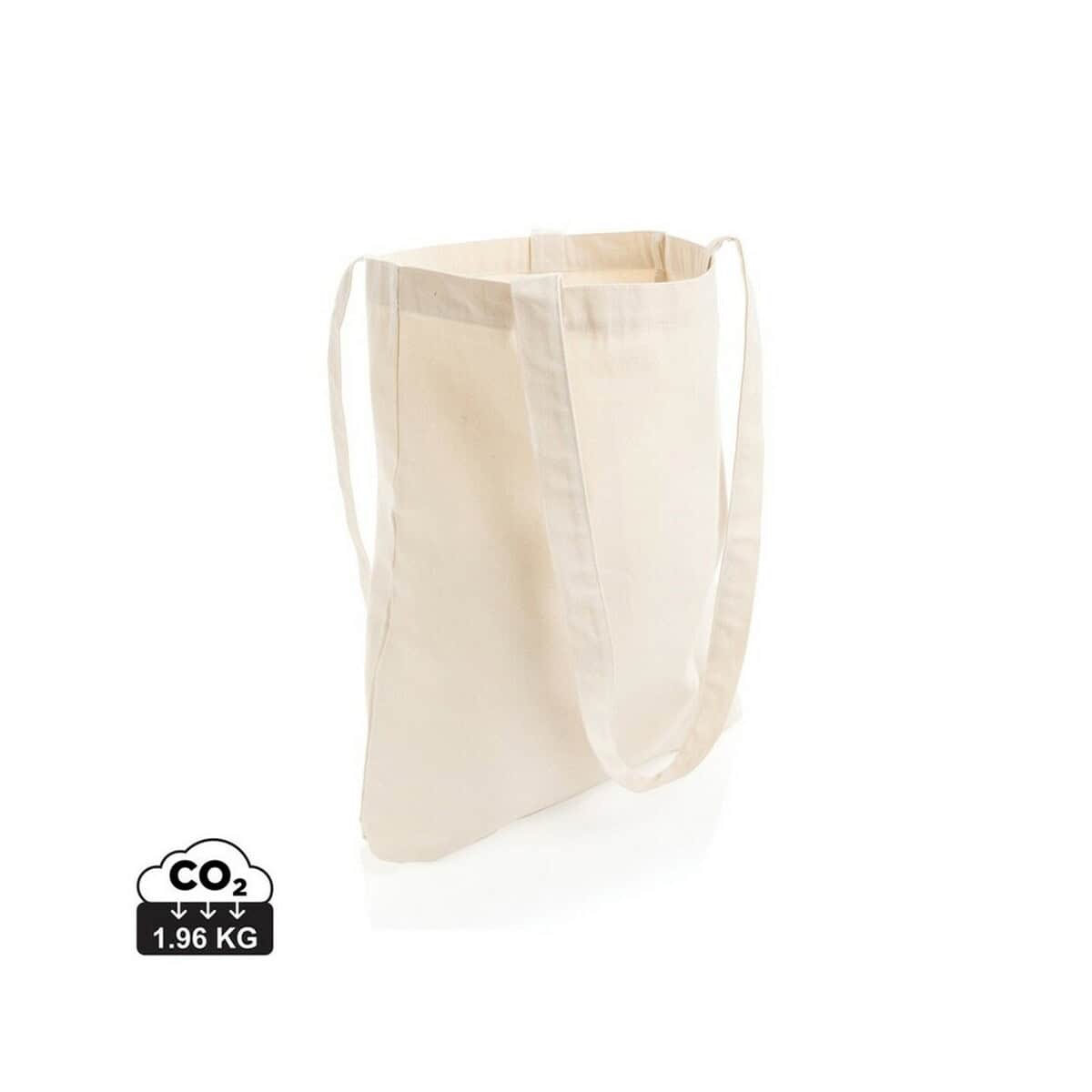 Torby bawełniane z logo – torba z bawełny z recyklingu impact aware™ P762.543_S_0 1. Torba ekologiczna na zakupy z lnem, wielokrotnego użytku, naturalny materiał.