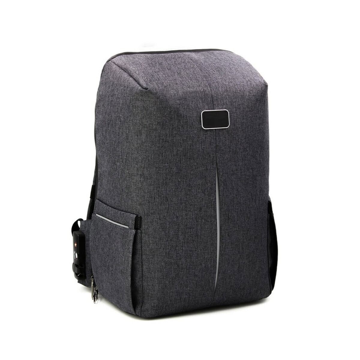 Torby na laptopa z logo – plecak na laptopa 15,6″ brandcharger phantom VA520-19_AAA01 Torba na laptopa plecak z kieszeniami czarny szary nowoczesny gadżet firmowy gadżety skórzane akcesoria do pracy i podróży.